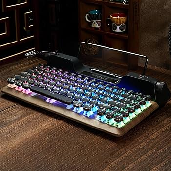 Amazon.com: 7KEYS Retro Typewriter Mechanical Gaming Keyboard