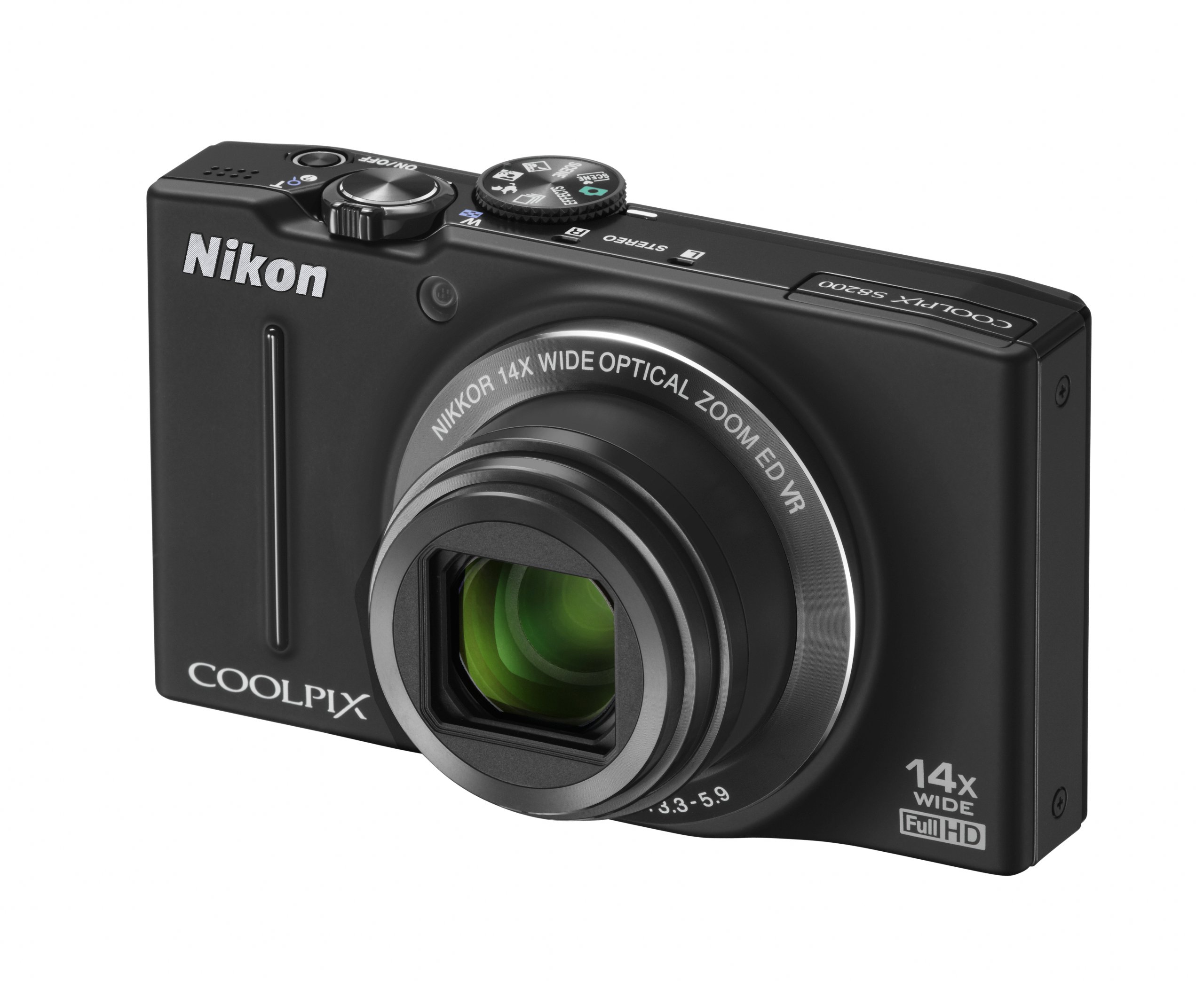 Amazon.com : Nikon Coolpix S8200 16-Megapixel Digital Camera Black