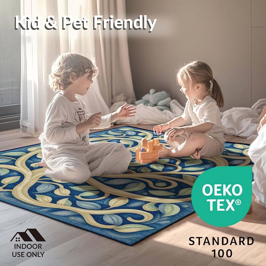 Amazon | ODIKA Zen ガーデンエリアラグ - ウルトラソフト エリアラグ