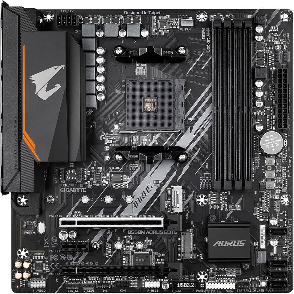 Amazon | GIGABYTE B550M AORUS ELITE マザーボード MicroATX [AMD
