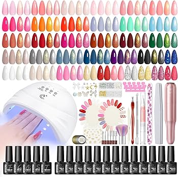 Amazon | PEACECOLOR ジェルネイルキット 全59点 35色ジェルネイル