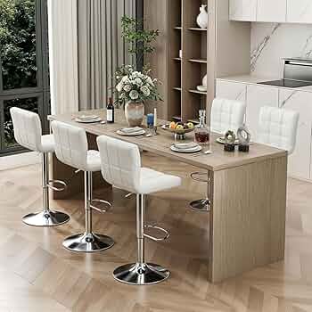 Amazon｜ZENY 4脚セット 昇降式カウンターチェア カウンター椅子