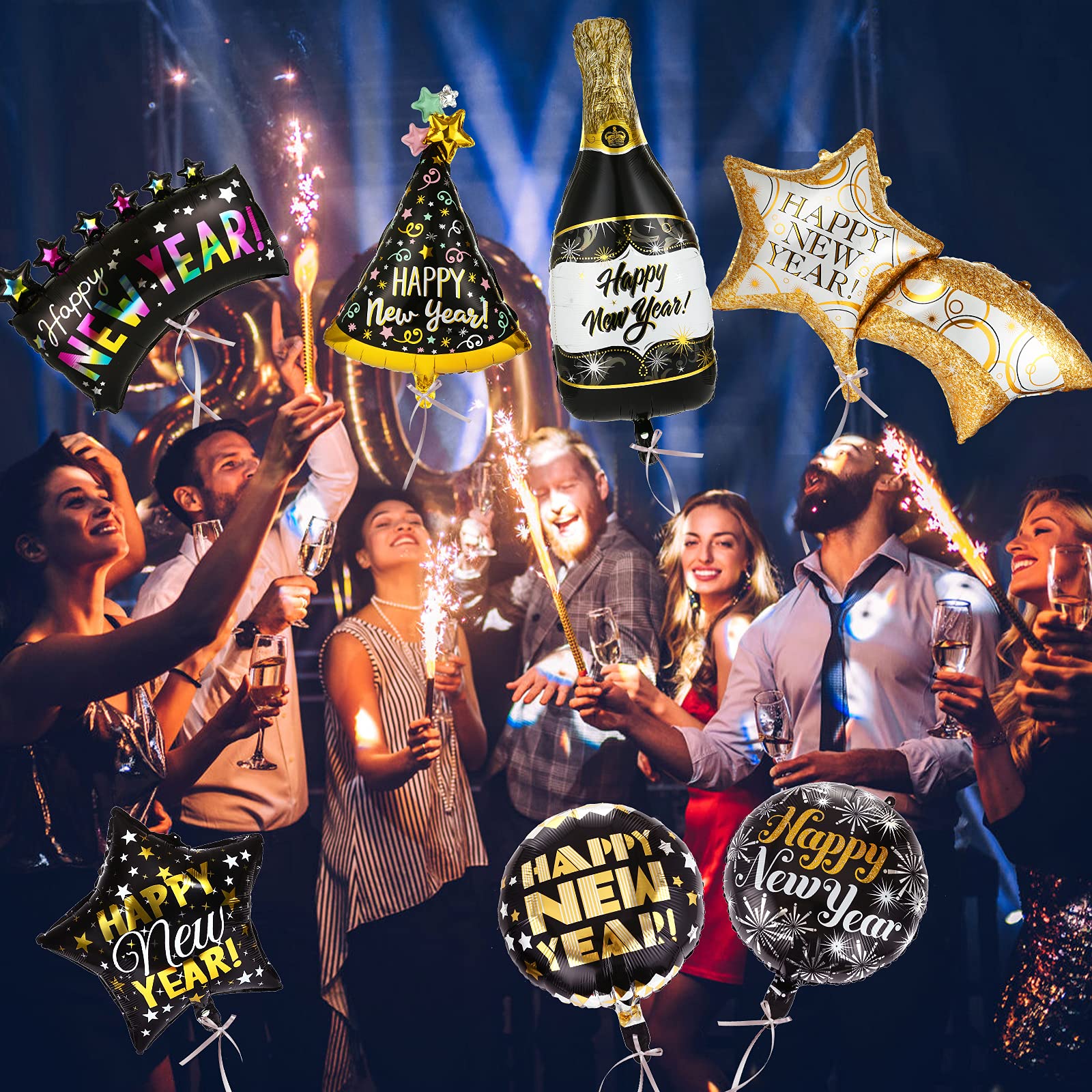 Amazon | Kesote 新年風船 HAPPY NEW YEAR ニューイヤー バルーン