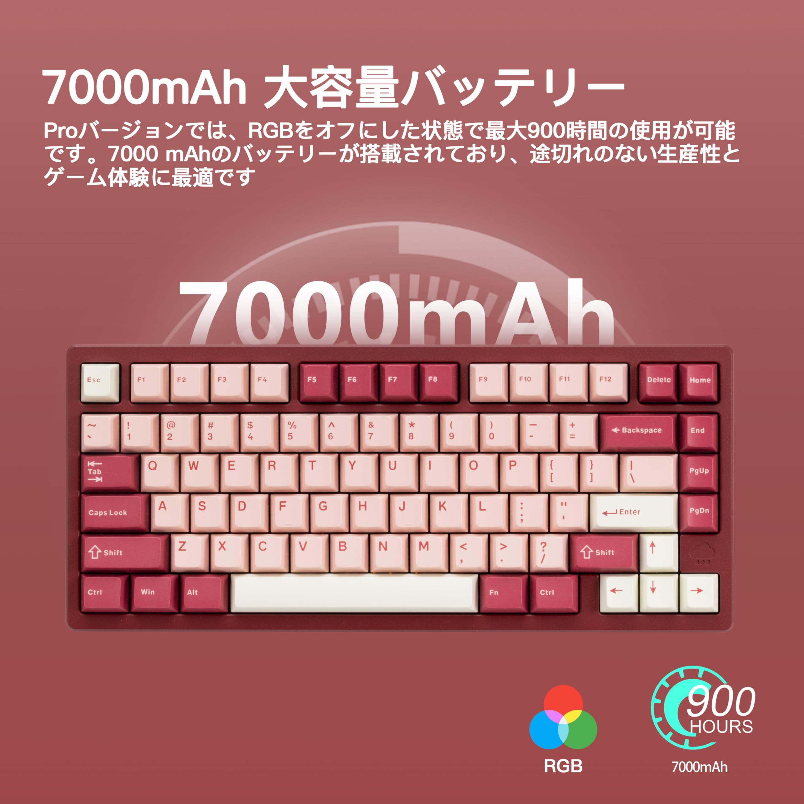 Amazon | 【WOBKEY Rainy75キーボード】雨音のような打鍵音 メカニカル