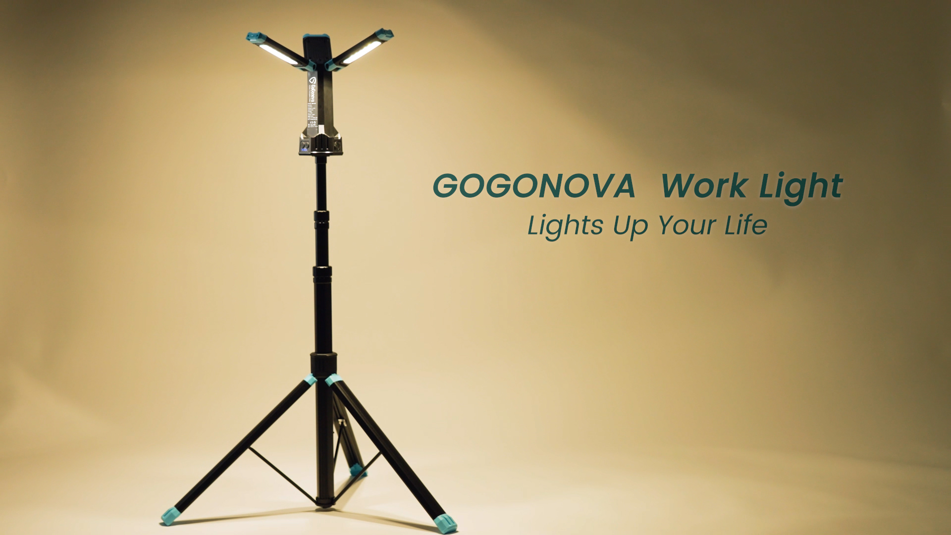 5000 Lumen Work Light with Stand, GoGonova 67'' Rechargeable
