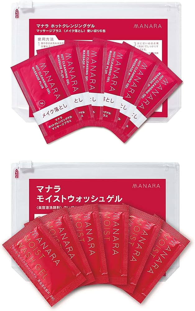 Amazon | マナラ モイストウォッシュゲル 使い切り 6包 + ホット
