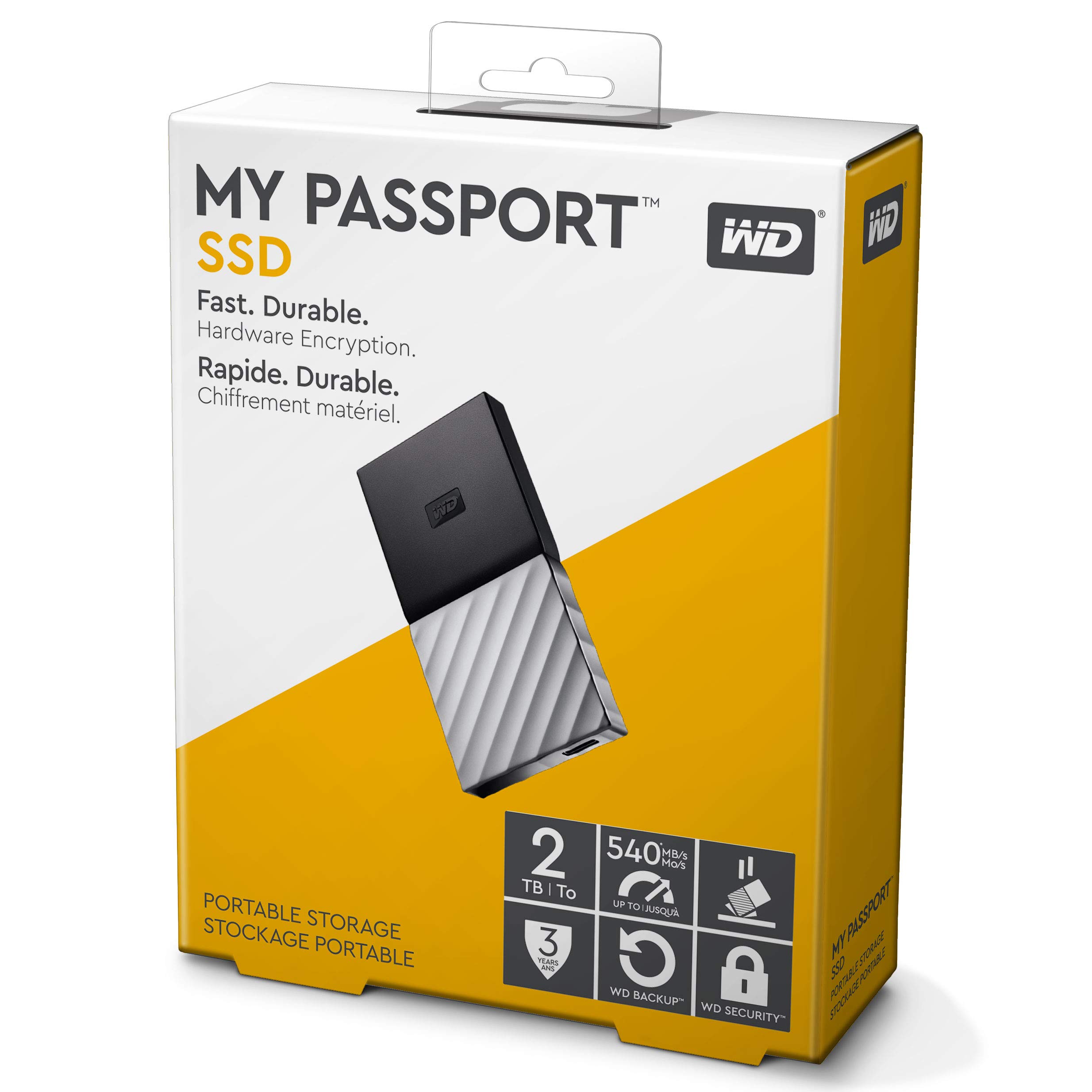 Amazon.com: WD 2TB My Passport SSD External Portable Drive, USB