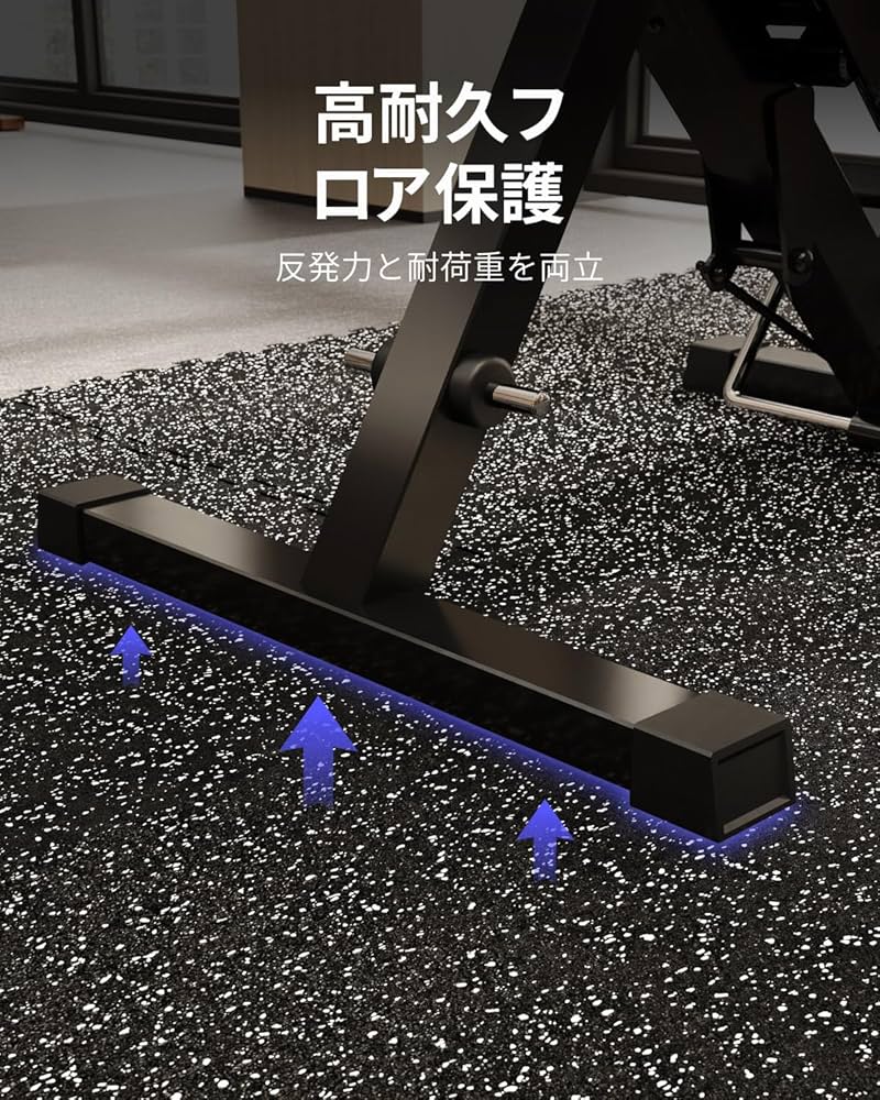 Amazon.co.jp: AIRHOP ジムマット 大判トレーニングマット 2層構造の