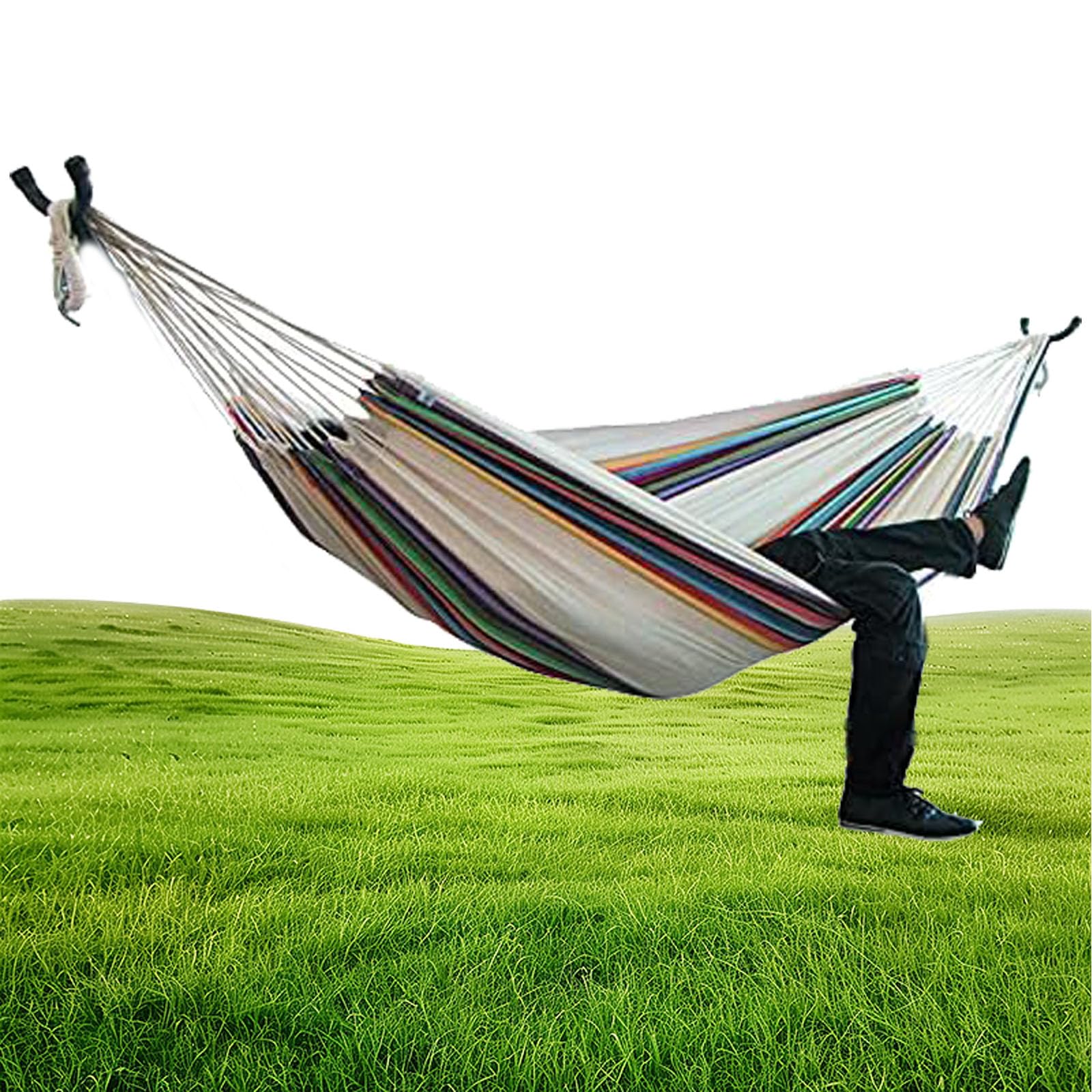 Amazon.co.jp: ハンモック 折りたたみ 布製ハンモックセットダブル