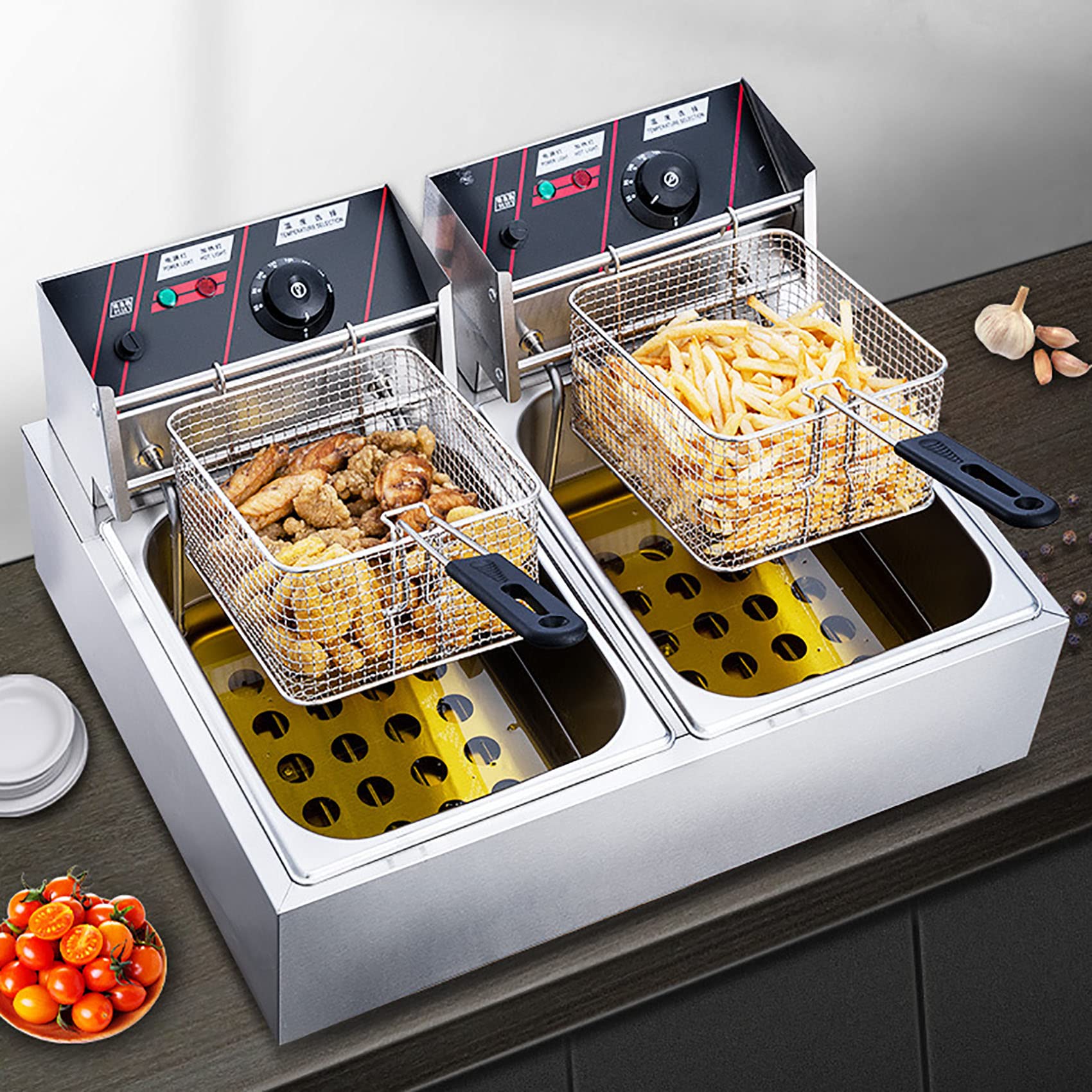 Amazon.co.jp: 電気フライヤー 業務用 20L フライヤー 卓上電気