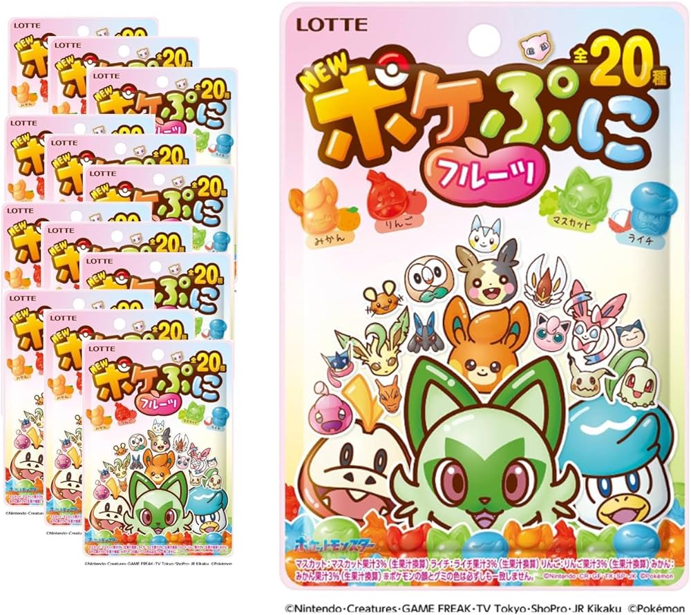 Amazon | ロッテ ポケぷに(フルーツ) 80g×12個 | ロッテ | グミ 通販