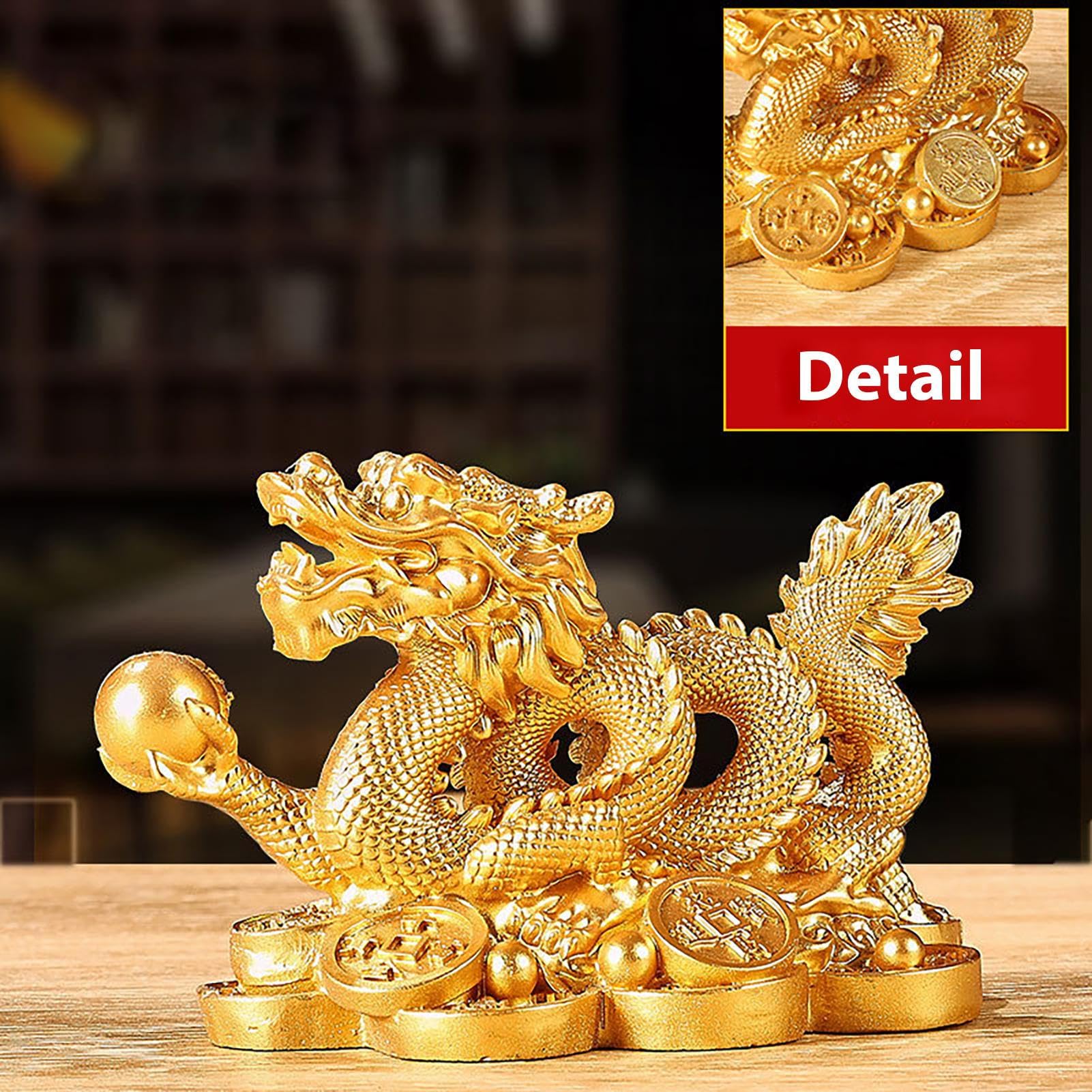 Amazon.co.jp: 龍の置物 竜の置物 風水 龍 竜 置き物 干支 龍 彫像