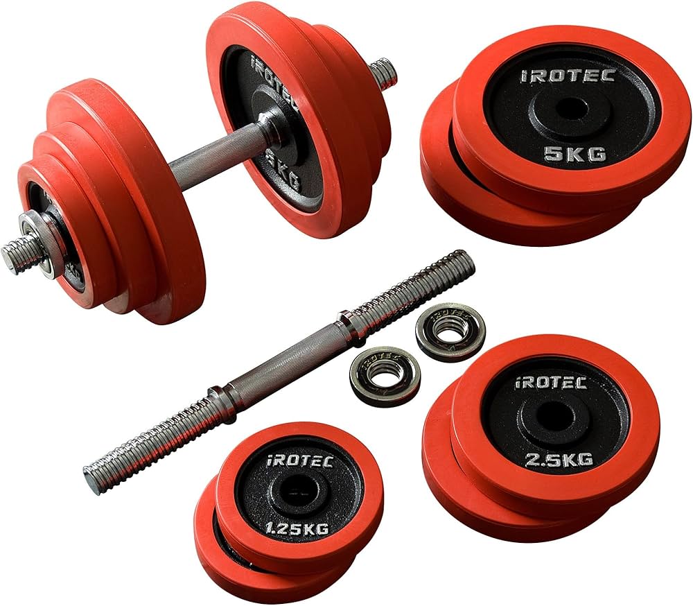 Amazon | IROTEC（アイロテック） ラバー ダンベル 40KGセット（片手