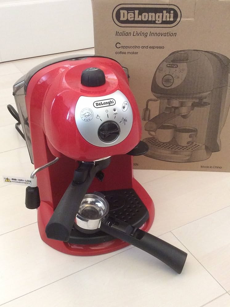 Amazon.co.jp: DeLonghi エスプレッソ・カプチーノメーカー レッド