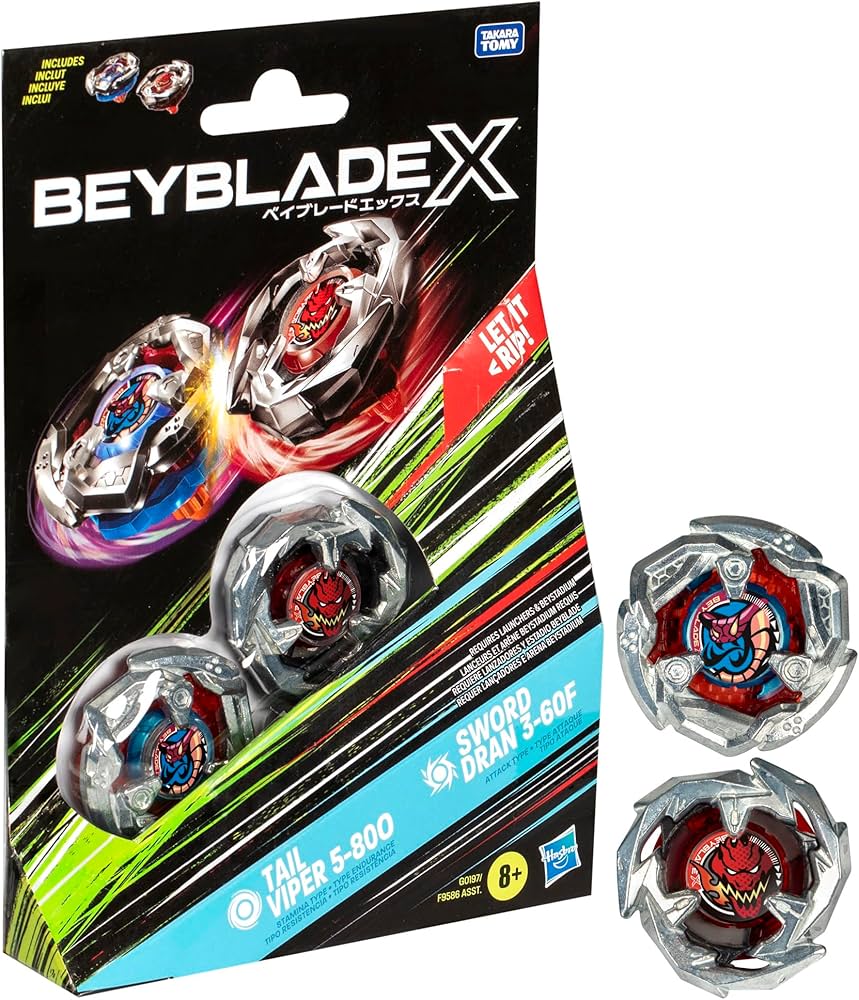 Amazon.com: Hasbro Beyblade BBX Tail Viper Sword Dran : Toys & Games