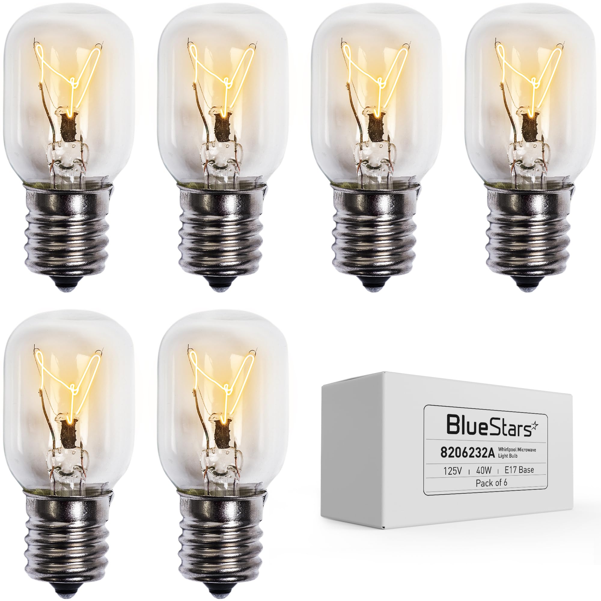 Amazon.com: BlueStars 6-Pack 8206232A Whirlpool Microwave Light
