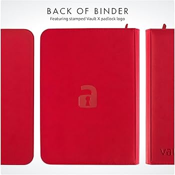 Amazon.com: Vault X 9 Pocket Trading Card Zip Binder, 360 Cards