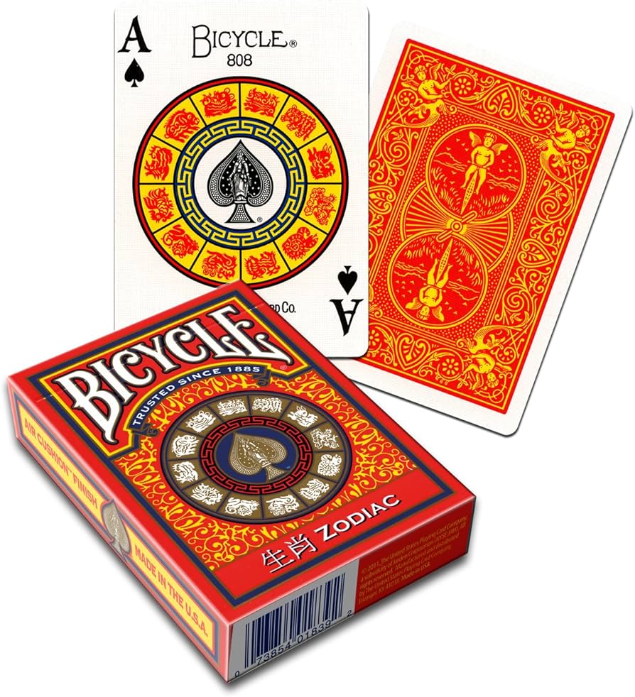 Amazon.com: MMS Cards Bicycle Zodiac by USPCC Trick : Toys & Games