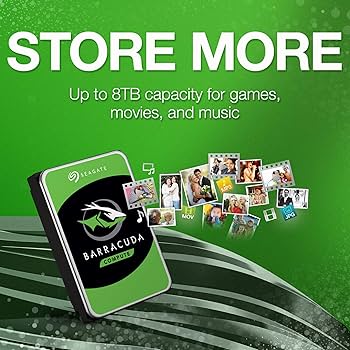 Amazon.com: Seagate BarraCuda 6TB Internal Hard Drive HDD – 3.5