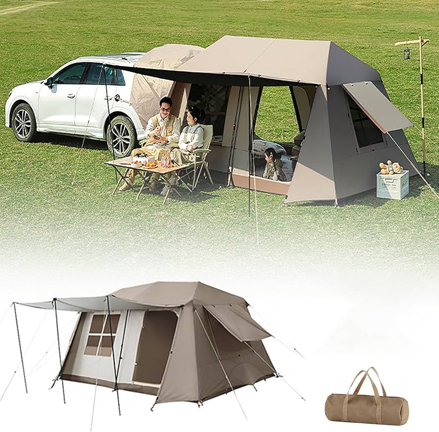 Amazon.co.jp: 車 テント 連結 バックドアテント キャンプ用 380*240