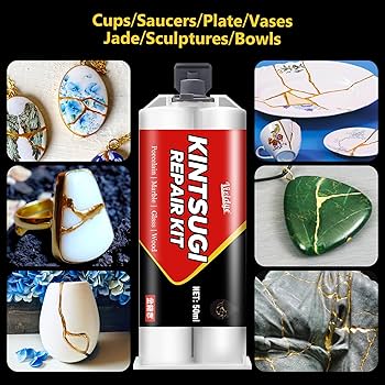 Amazon.com: Kintsugi Repair kit Gold & Silver, Food Safe Ceramic