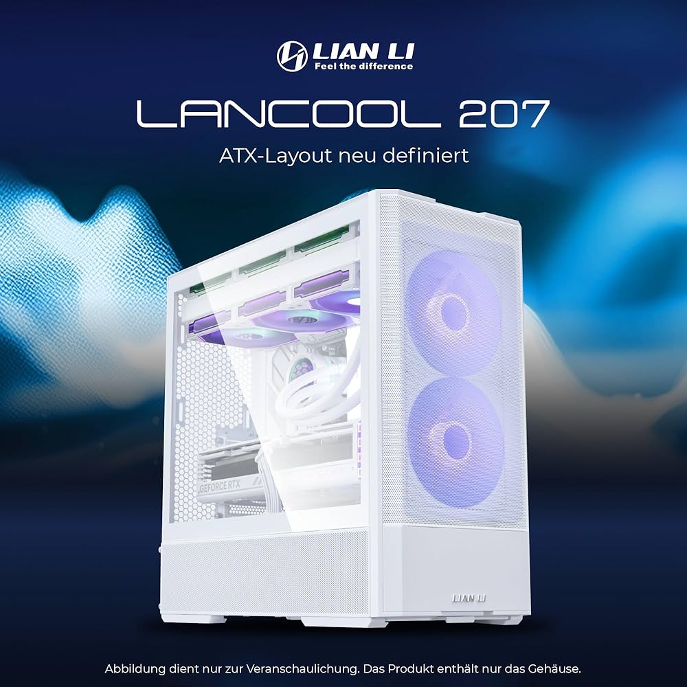Amazon | LIANLI ATX対応ミドルタワーPCケース LANCOOL 207 WHITE