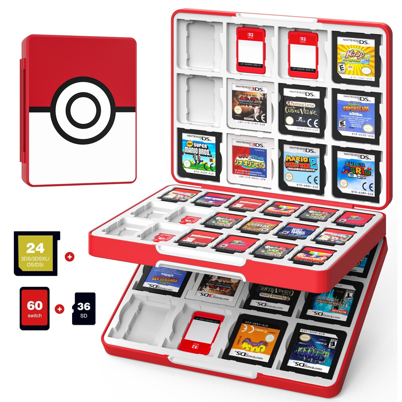 Amazon.com: MoKo 60 Game Card Case for Nintendo Switch 2 / Switch