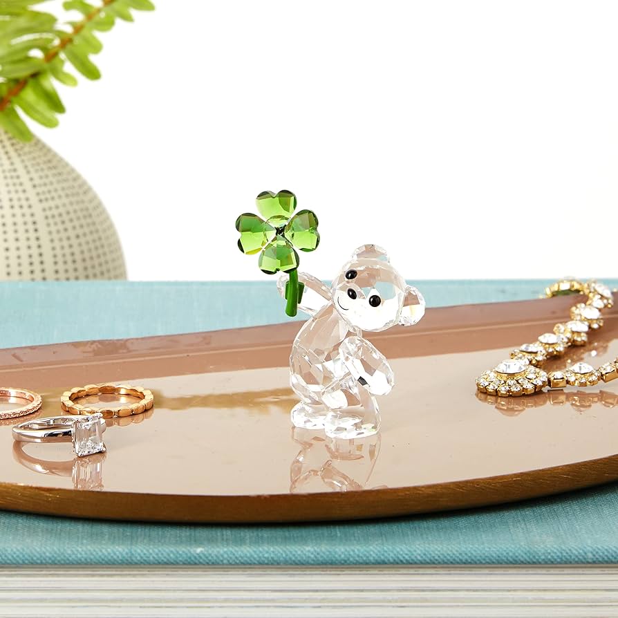 Amazon.com: SWAROVSKI Kris Bears Lucky Charm Figurine, Clear