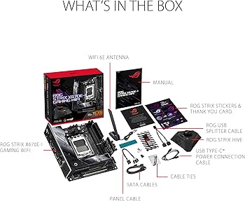 Amazon.com: ASUS ROG Strix X670E-I Gaming WiFi AMD X670 AM5 Ryzen