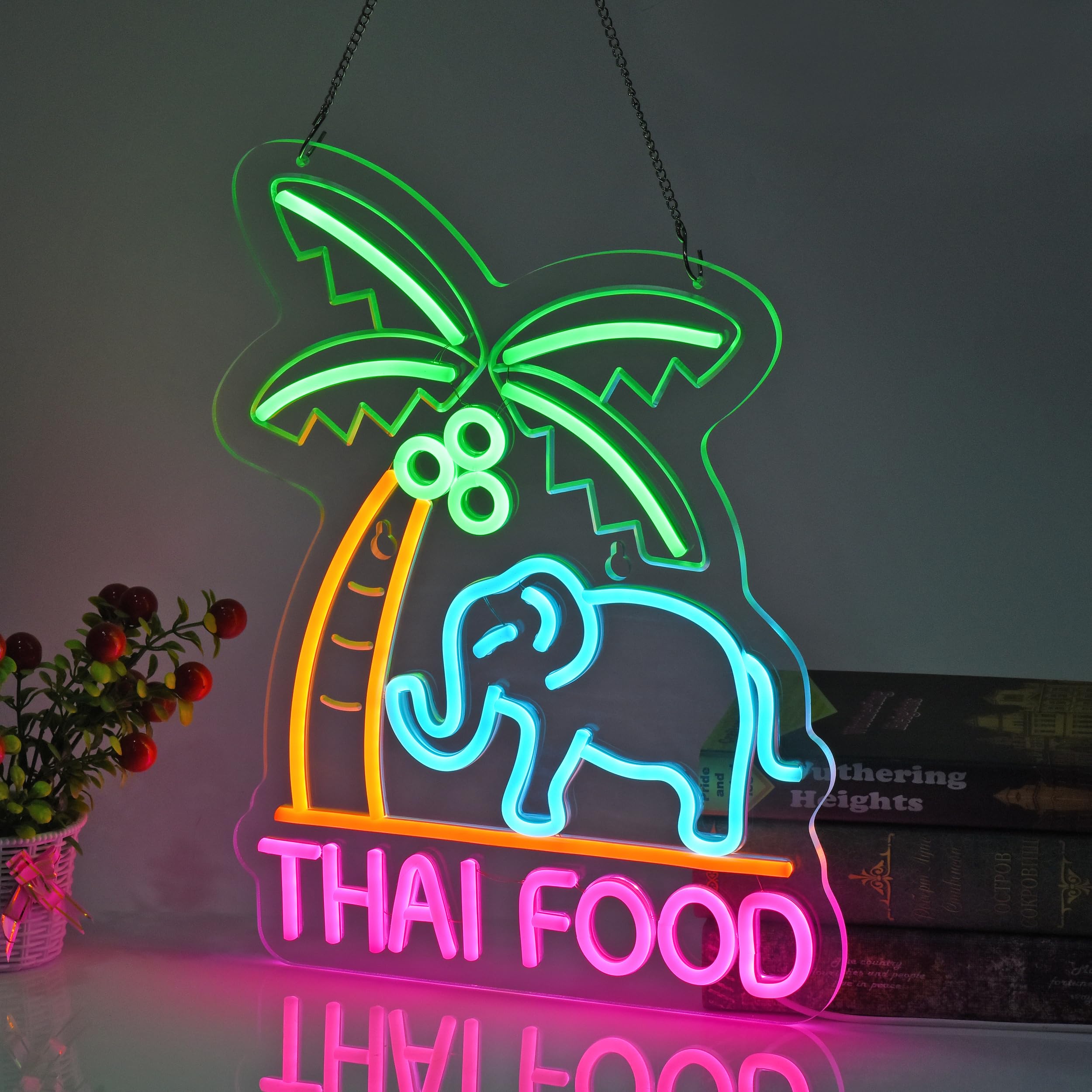 Amazon | JOMOBUTY THAI FOOR ネオンサイン 多階段調光可 LED タイ料理