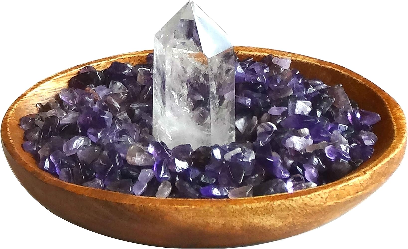 Amazon.co.jp: アメジスト浄化セット（天然水晶柱+天然アメジスト