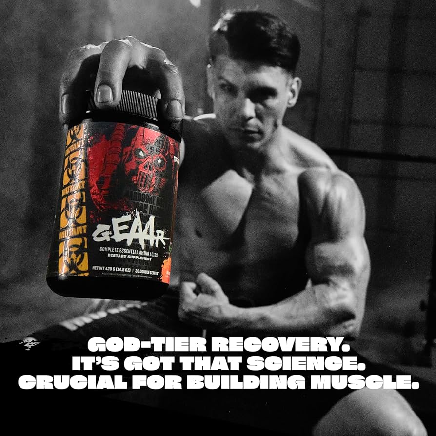 Amazon.com: Mutant GEAAR - 9.4g of EAA Powder + Arginine, 7g BCAAs