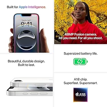 Amazon.com: iPhone 16e / 128GB / Black (SIM Free) : Cell Phones