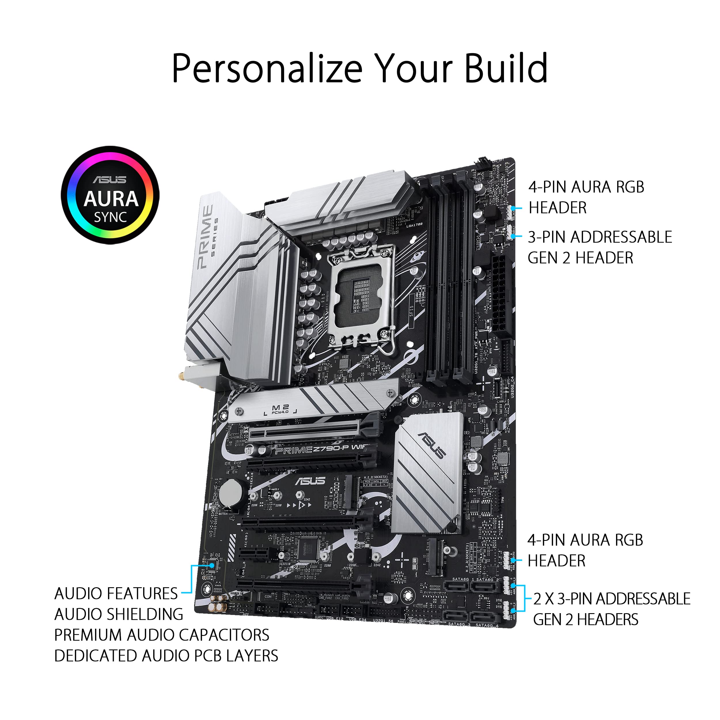 Amazon | ASUS Z790-P ATX マザーボード WiFi 6、PCIe 5.0、DDR5、14+1