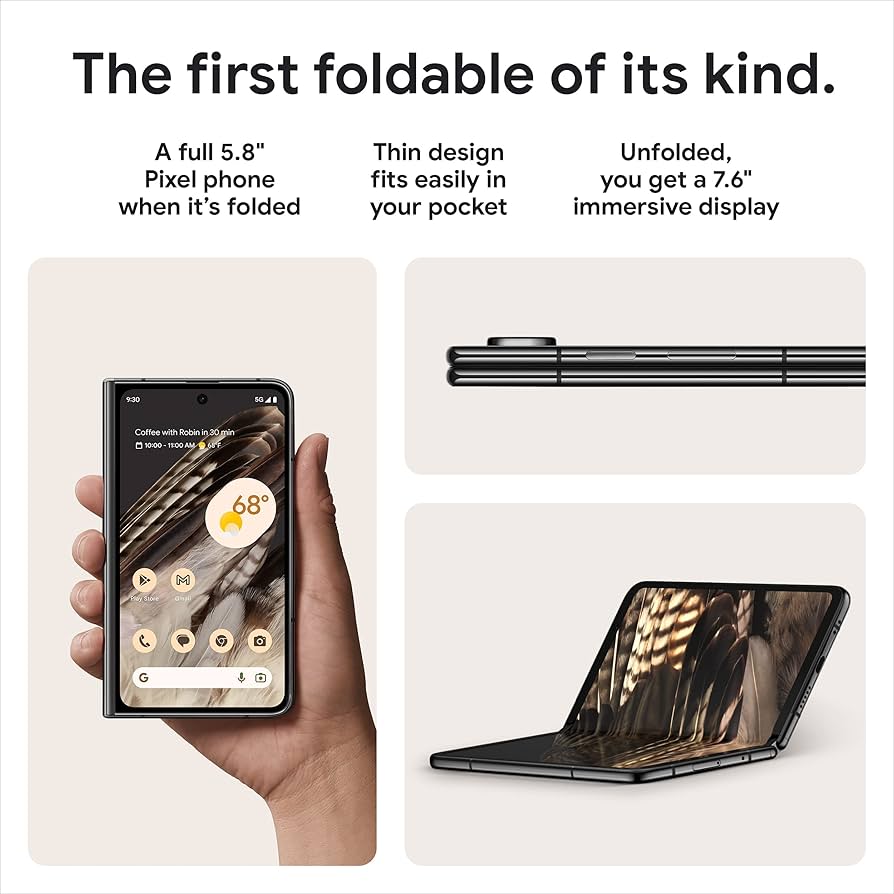Amazon.com: Google Pixel Fold - Unlocked Android 5G Smartphone