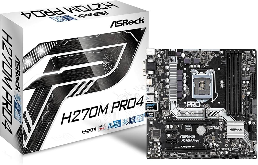 Amazon | ASRock Intel H270チップセット搭載 Micro ATXマザーボード