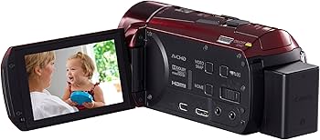 Amazon | Canon デジタルビデオカメラ iVIS HF M51 レッド 光学10倍