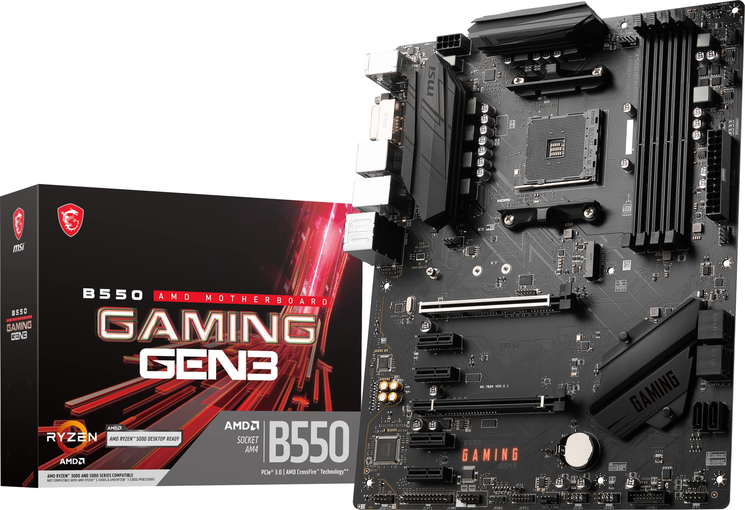 Amazon.com: MSI B550 Gaming GEN3 Gaming Motherboard (AMD Ryzen