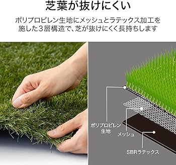 Amazon.co.jp: タカショー リアル 人工芝 1m×10m 芝丈30mm グリーン 長