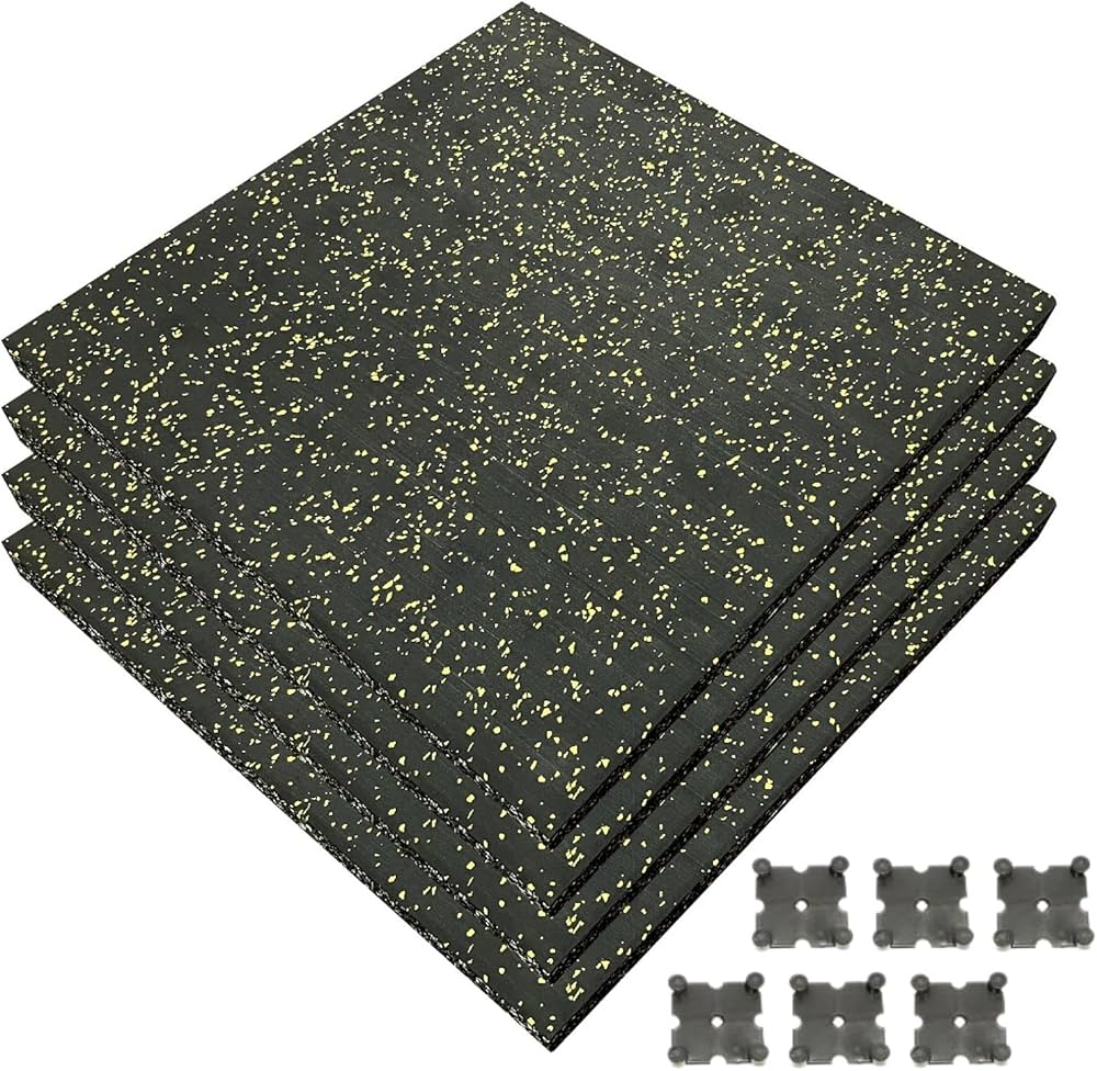 Amazon.co.jp: 4WD ジムマット ゴムマット 4枚セット 厚さ 30mm 50