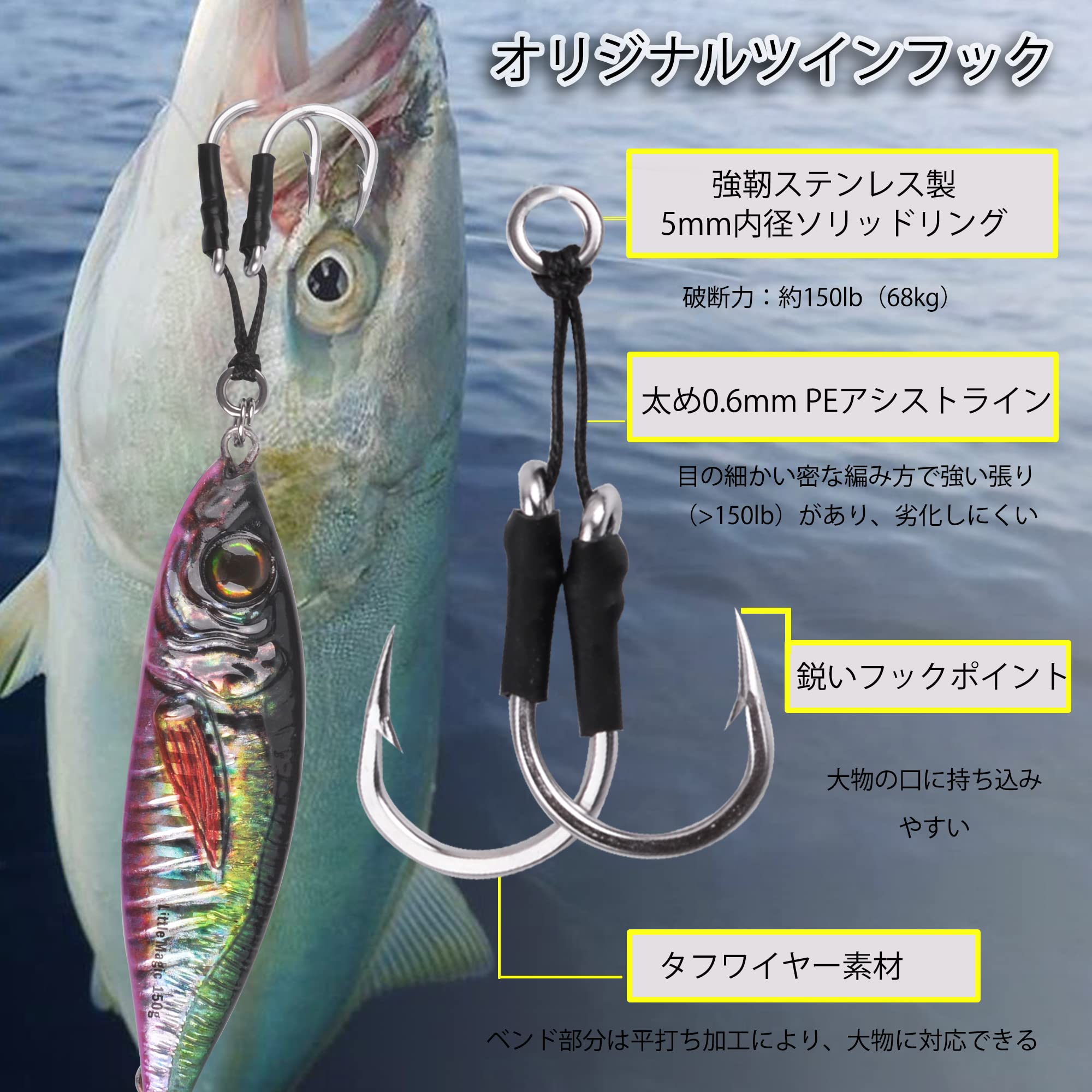 Amazon.co.jp: メタルジグ セット 200g ルアー ショアジギング