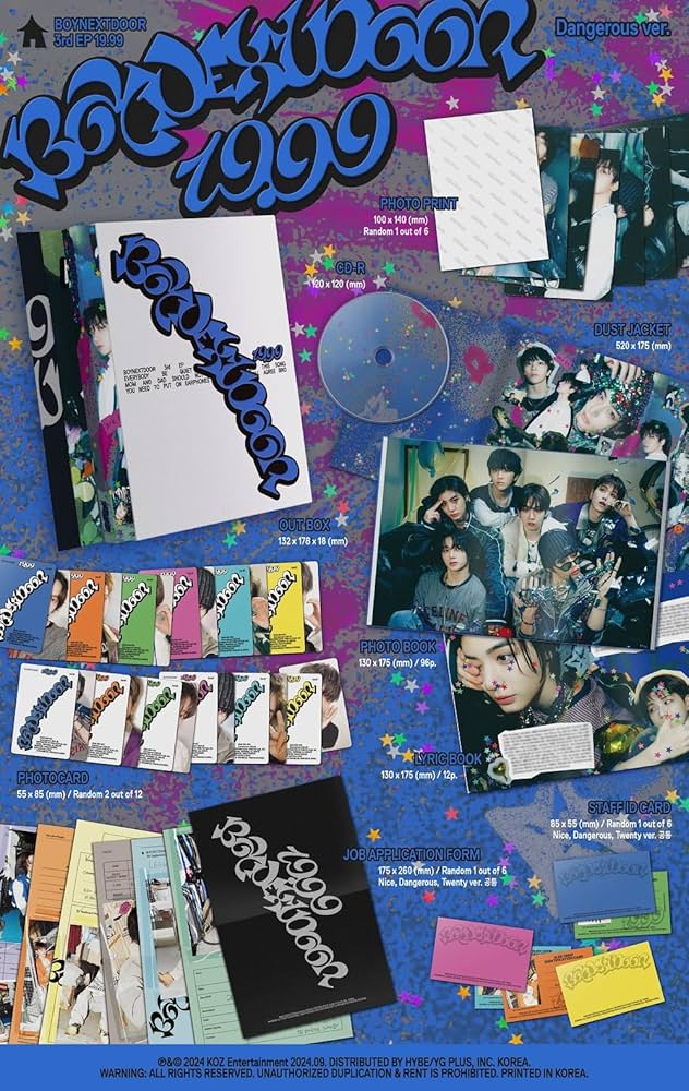 BOYNEXTDOOR - 3rd EP 19.99 CD (Dangerous ver.) - Amazon.com Music