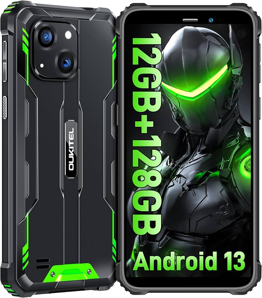 OUKITEL WP32 Rugged Phone - 12GB RAM+128GB ROM Rugged Smartphone