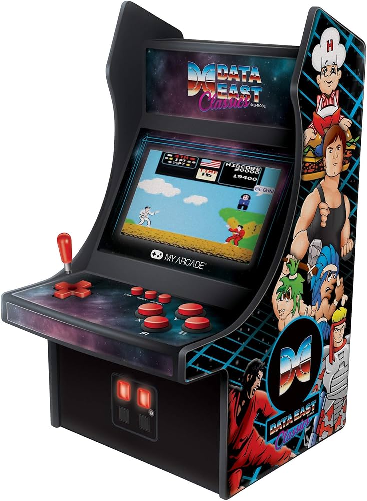 MY ARCADE Data East Classics Mini Player, 10 Inch Mini Arcade