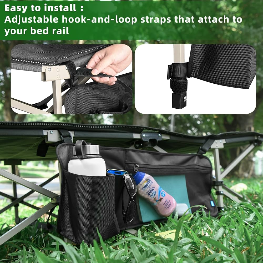 Amazon.co.jp: Xxerciz サイドバッグ キャンプコット用 ベッドサイド