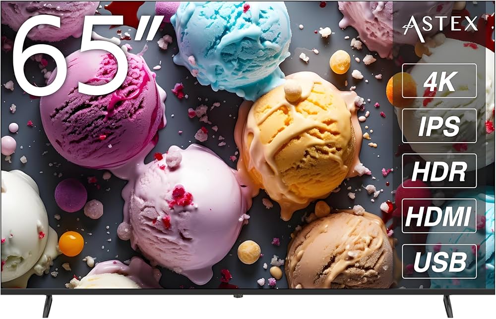 Amazon.co.jp: ASTEX 4Kモニター 65インチ 65V型 大型液晶モニター
