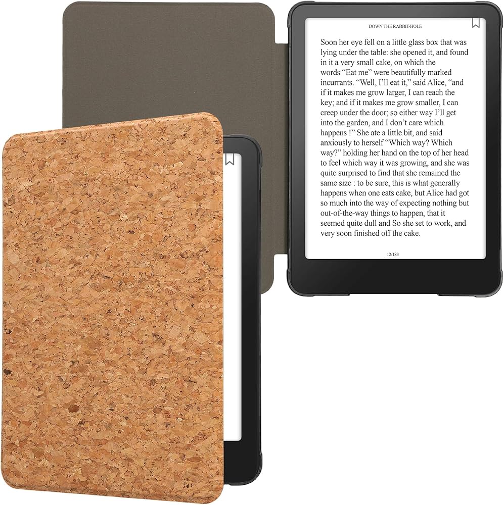 Amazon.com: kwmobile Cork Case Compatible with Amazon Kindle