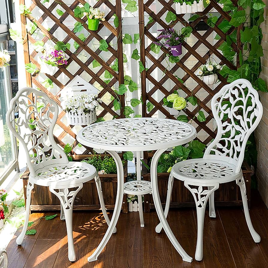 Amazon.co.jp: ガーデンチェア 3点セット ガーデンテーブルセット 庭