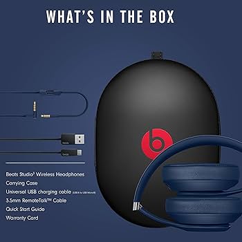 Amazon.com: Beats Studio3 Wireless Bluetooth Headphones - Blue