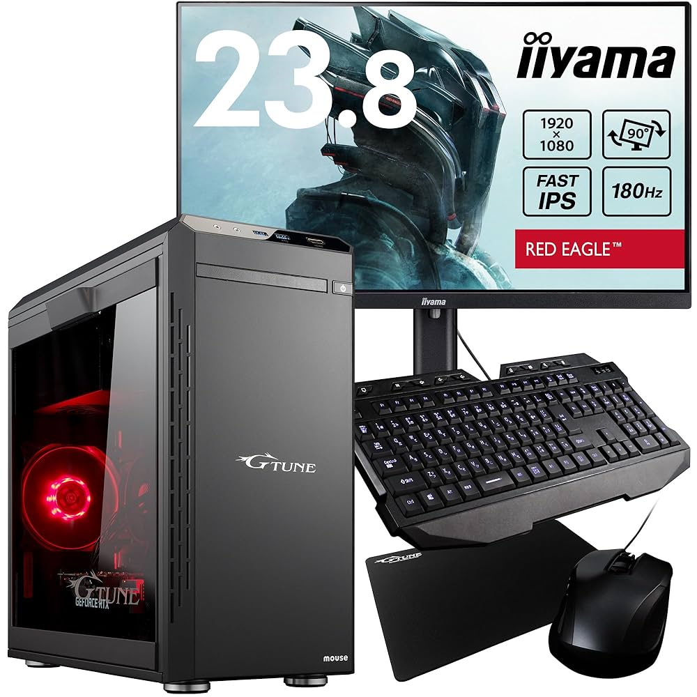 激安ゲーミングPCフルセット】快適動作！MS Office搭載 G-tune 【公式